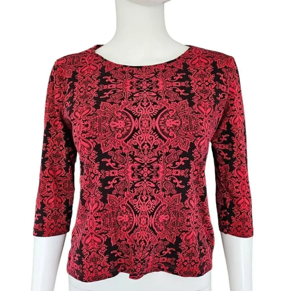 whimsigoth patterned baby tee - Picture 2 of 4